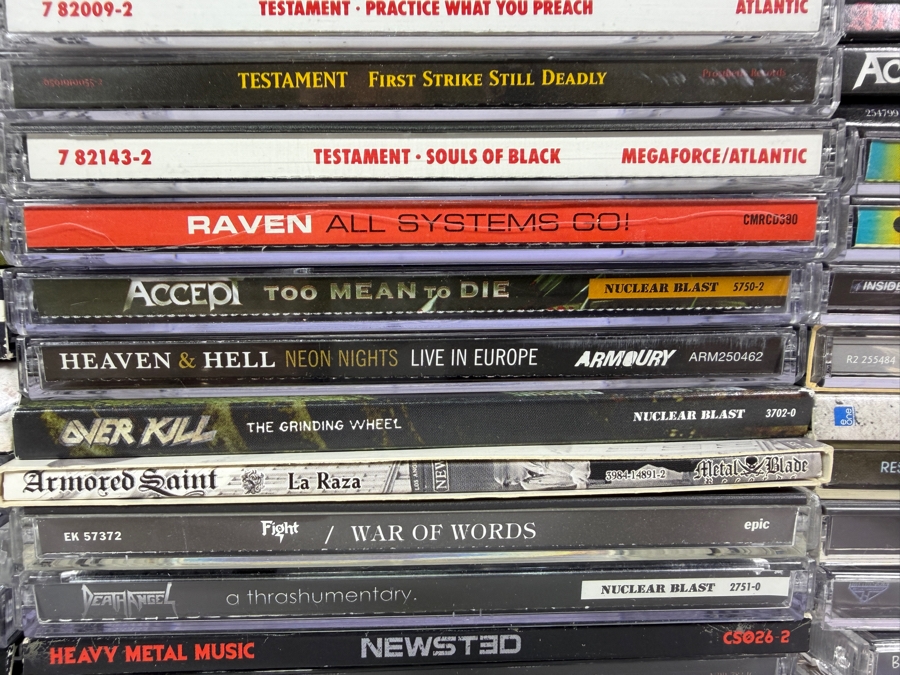 Massive Heavy Metal Power Thrash And Groove Compact Disc Lot Collection Fifty Four Album Lot [Photo 6]