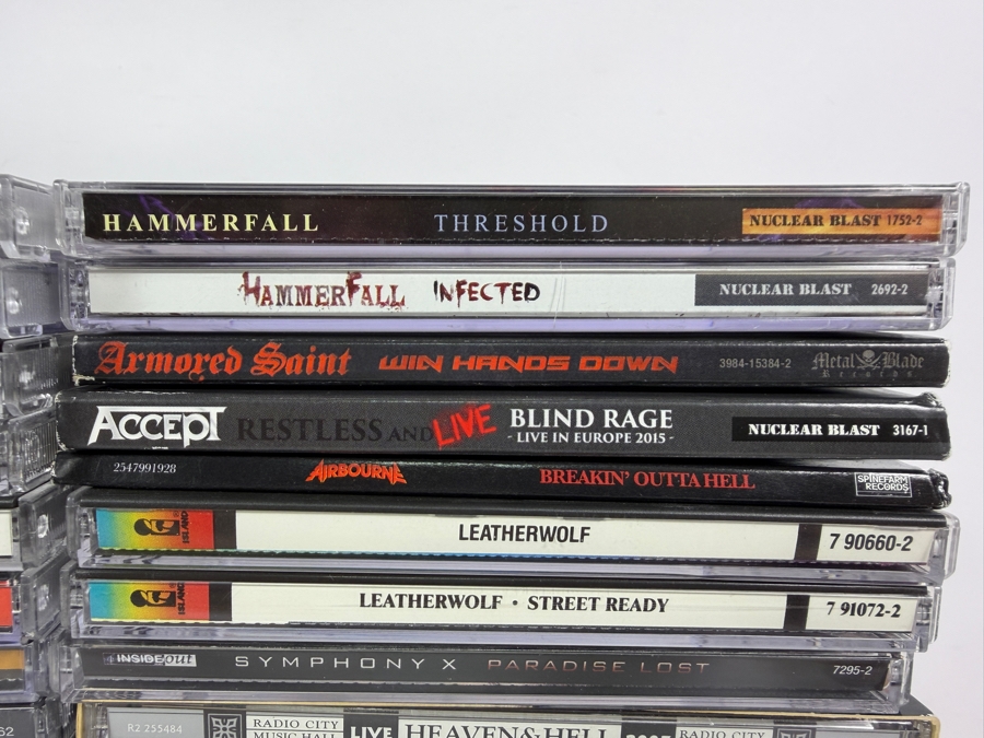 Massive Heavy Metal Power Thrash And Groove Compact Disc Lot Collection Fifty Four Album Lot [Photo 10]