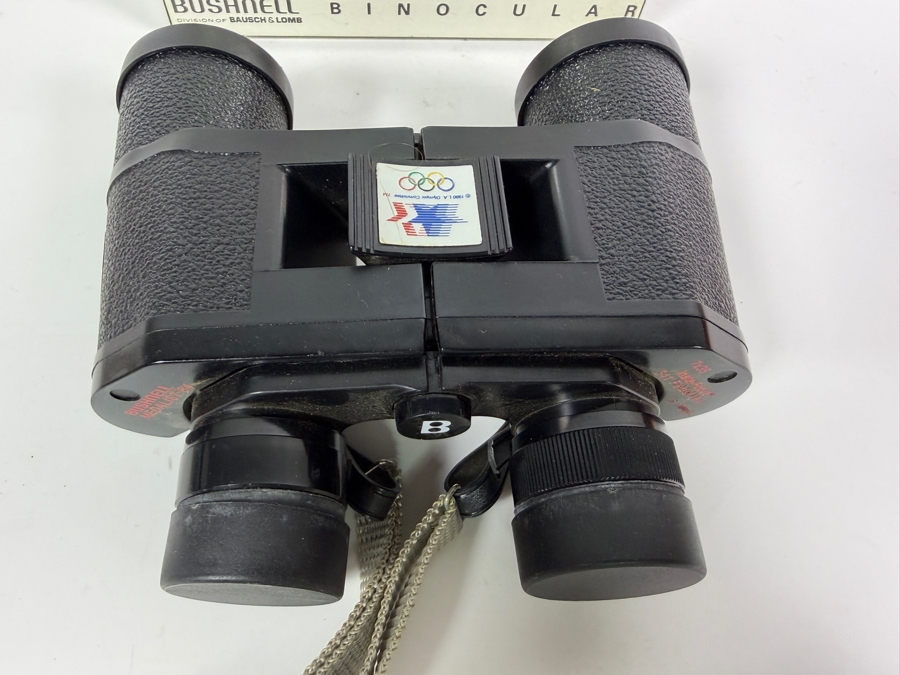 Vintage Bushnell Medalist 84 7x35 Insta Focus Binoculars 1984 Los Angeles Olympic Games Official Licensed Souvenir Memorabilia With Original Box - fix whiteout image [Photo 5]