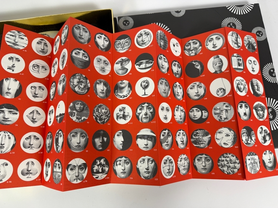Authentic Fornasetti 'Tema e Variazioni' (Theme and Variations) Porcelain Wall Plate No. 130 – 'Wink' 10.5'W Retails $185 [Photo 8]