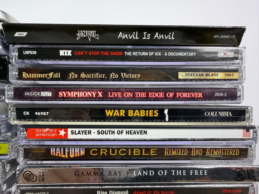 Lot Of 94 Classic Rock Hard Rock Blues And Heavy Metal Compact Discs CDs Featuring Aerosmith Slayer King Diamond Bad Company King Crimson And More [Photo 5]