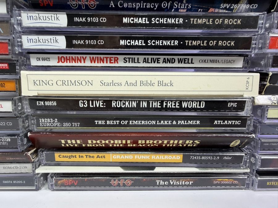 Lot Of 94 Classic Rock Hard Rock Blues And Heavy Metal Compact Discs CDs Featuring Aerosmith Slayer King Diamond Bad Company King Crimson And More [Photo 6]