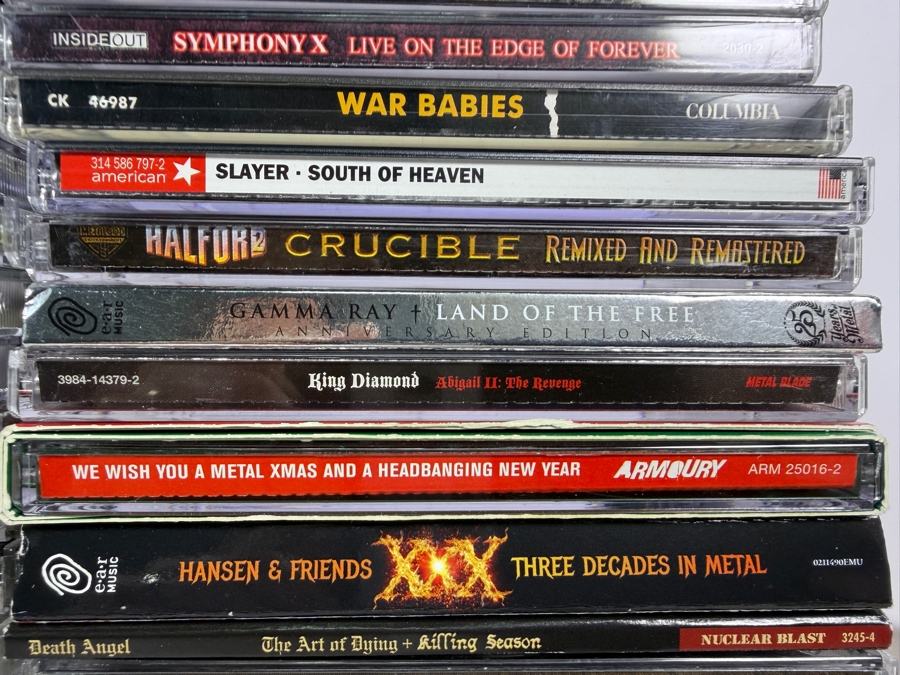 Lot Of 94 Classic Rock Hard Rock Blues And Heavy Metal Compact Discs CDs Featuring Aerosmith Slayer King Diamond Bad Company King Crimson And More [Photo 4]