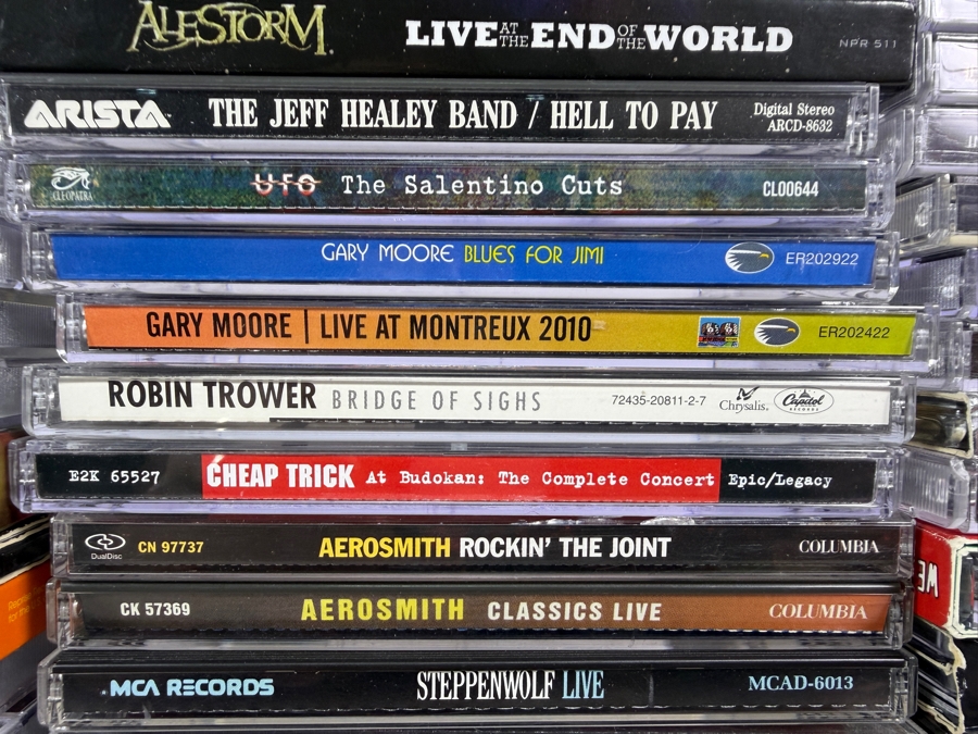 Lot Of 94 Classic Rock Hard Rock Blues And Heavy Metal Compact Discs CDs Featuring Aerosmith Slayer King Diamond Bad Company King Crimson And More [Photo 8]