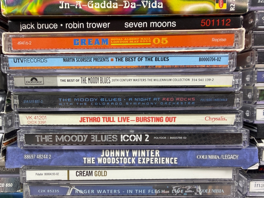 Lot Of 94 Classic Rock Hard Rock Blues And Heavy Metal Compact Discs CDs Featuring Aerosmith Slayer King Diamond Bad Company King Crimson And More [Photo 12]
