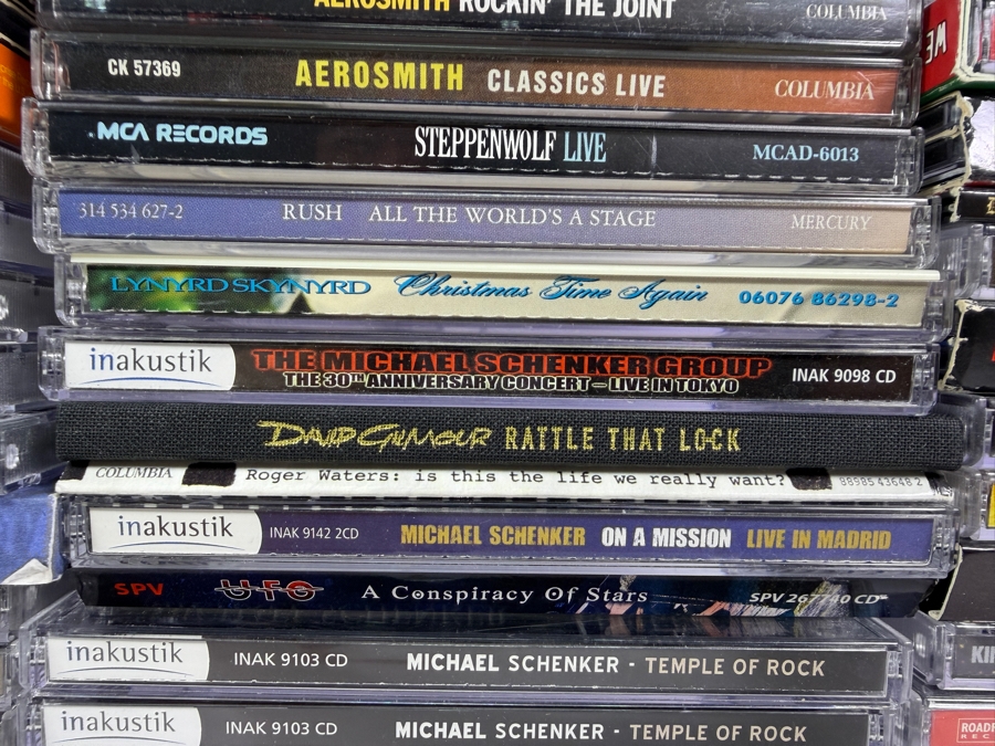 Lot Of 94 Classic Rock Hard Rock Blues And Heavy Metal Compact Discs CDs Featuring Aerosmith Slayer King Diamond Bad Company King Crimson And More [Photo 7]