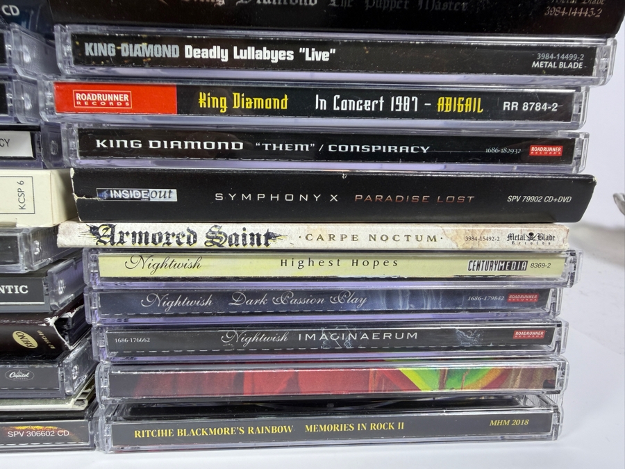 Lot Of 94 Classic Rock Hard Rock Blues And Heavy Metal Compact Discs CDs Featuring Aerosmith Slayer King Diamond Bad Company King Crimson And More [Photo 2]