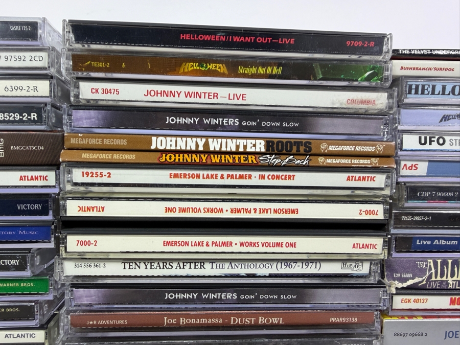 Lot Of 97 Classic Rock Hard Rock Blues And Heavy Metal Compact Discs CDs Featuring Deep Purple AC DC Rush Helloween Lynyrd Skynyrd And More [Photo 7]