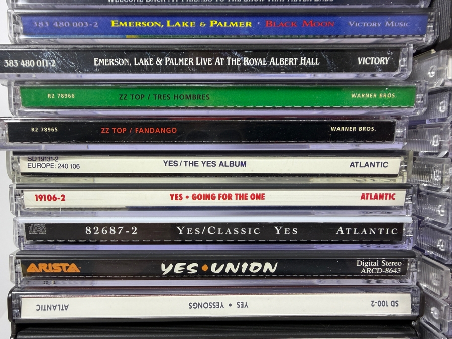 Lot Of 97 Classic Rock Hard Rock Blues And Heavy Metal Compact Discs CDs Featuring Deep Purple AC DC Rush Helloween Lynyrd Skynyrd And More [Photo 3]