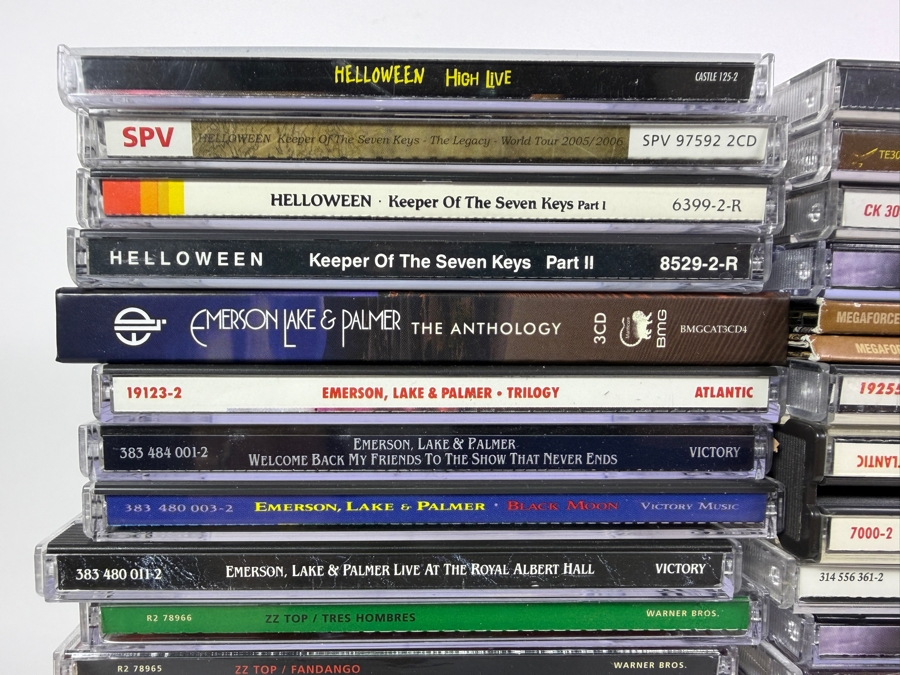 Lot Of 97 Classic Rock Hard Rock Blues And Heavy Metal Compact Discs CDs Featuring Deep Purple AC DC Rush Helloween Lynyrd Skynyrd And More [Photo 4]