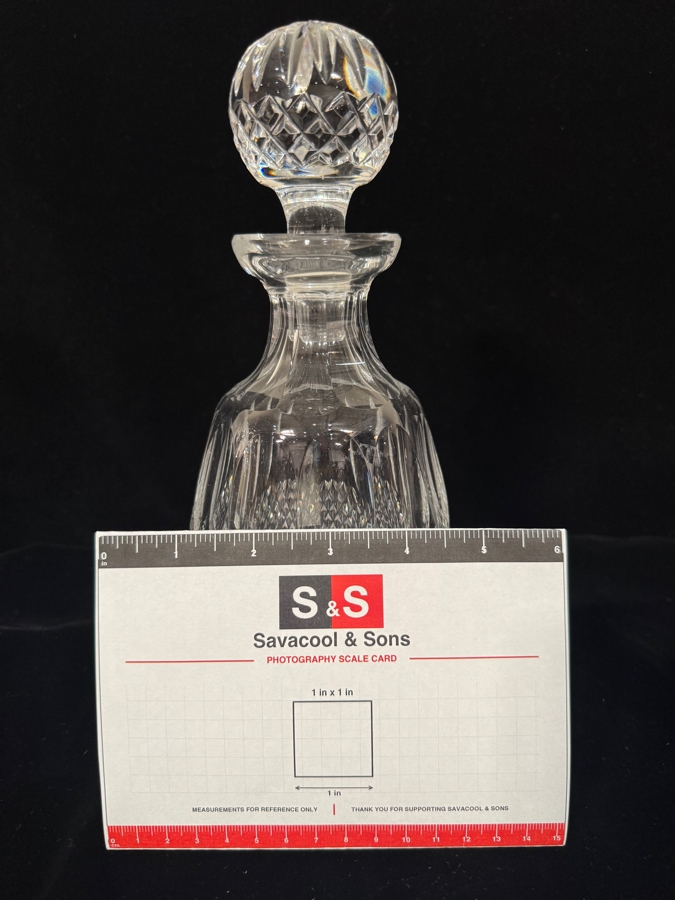 Waterford Crystal 'Colleen Short Stem (Cut)' 10.5-Inch Lead Crystal Spirit Decanter and Faceted Ball Stopper [Photo 4]