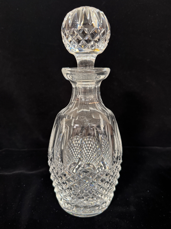 Waterford Crystal 'Colleen Short Stem (Cut)' 10.5-Inch Lead Crystal Spirit Decanter and Faceted Ball Stopper