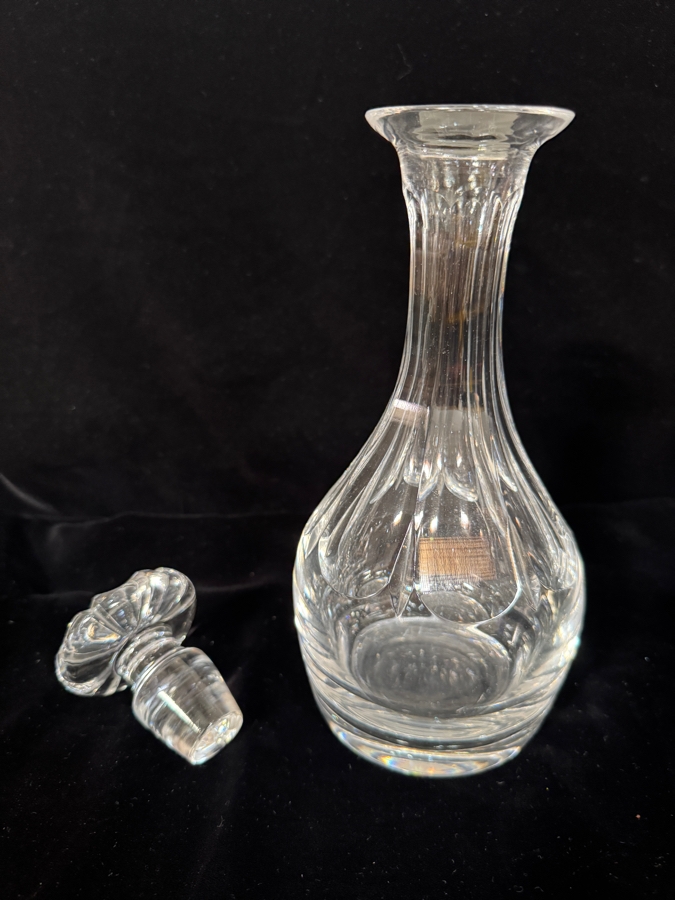 Crystal Wine and Spirits Decanter with Disc-Shaped Stopper 10.5'H [Photo 5]