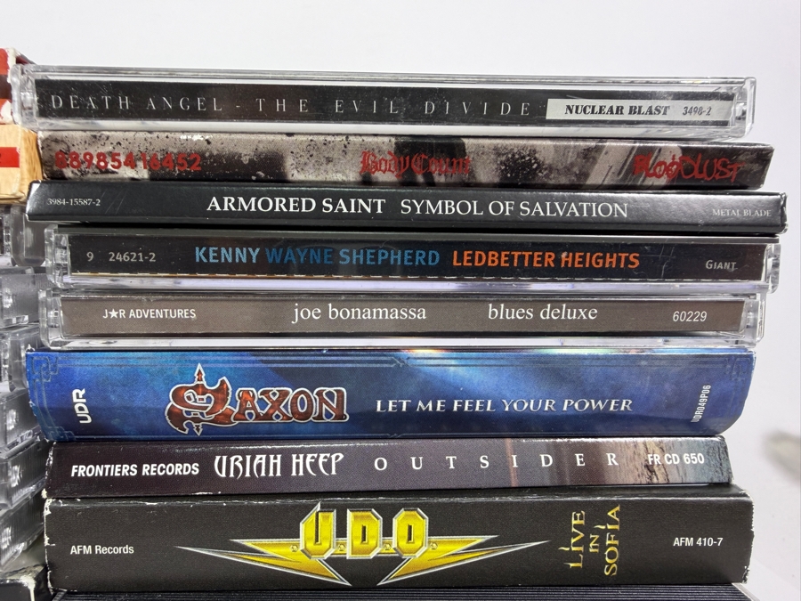 Lot Of 56 Classic Rock Hard Rock Heavy Metal And Thrash Compact Discs CDs Featuring Black Sabbath Accept Death Angel Alice Cooper And More [Photo 7]