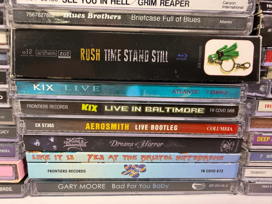 Lot Of 56 Classic Rock Hard Rock Heavy Metal And Thrash Compact Discs CDs Featuring Black Sabbath Accept Death Angel Alice Cooper And More [Photo 4]