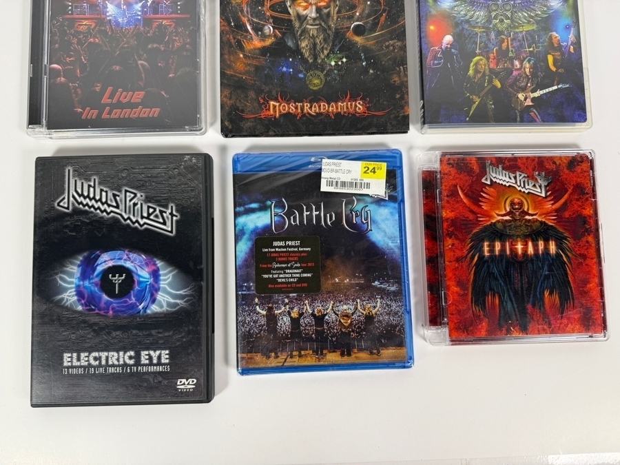 Lot Of 6 Heavy Metal Music Concert DVDs Blu-rays And Deluxe Digibooks Dedicated Entirely To Judas Priest [Photo 4]