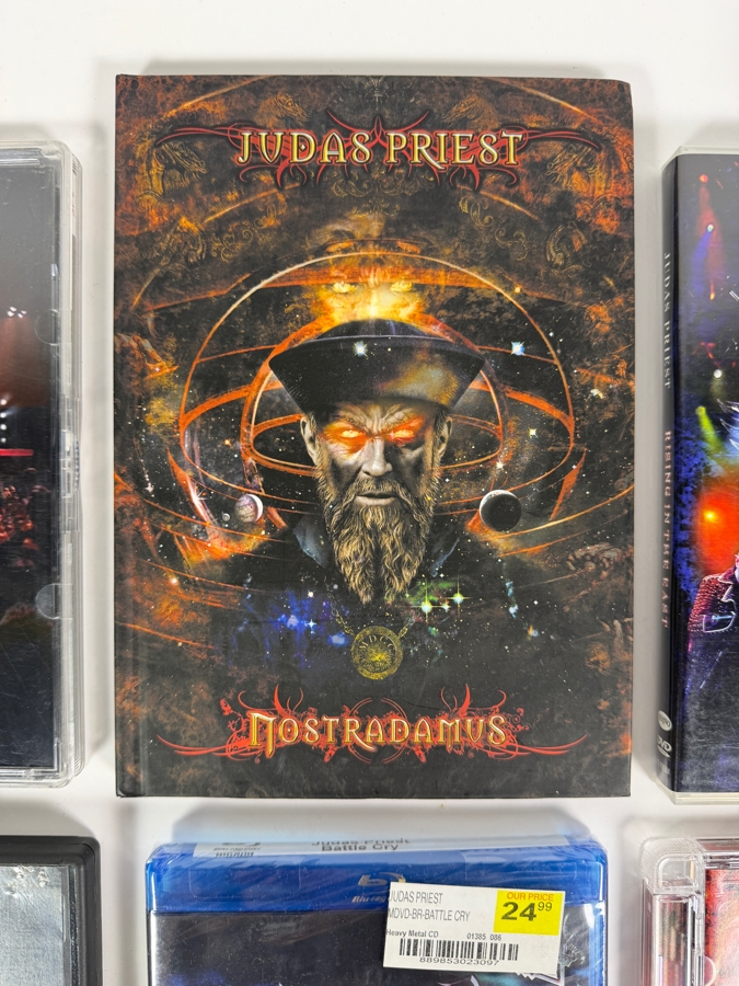 Lot Of 6 Heavy Metal Music Concert DVDs Blu-rays And Deluxe Digibooks Dedicated Entirely To Judas Priest [Photo 2]