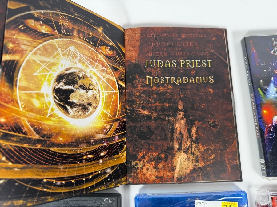 Lot Of 6 Heavy Metal Music Concert DVDs Blu-rays And Deluxe Digibooks Dedicated Entirely To Judas Priest [Photo 7]