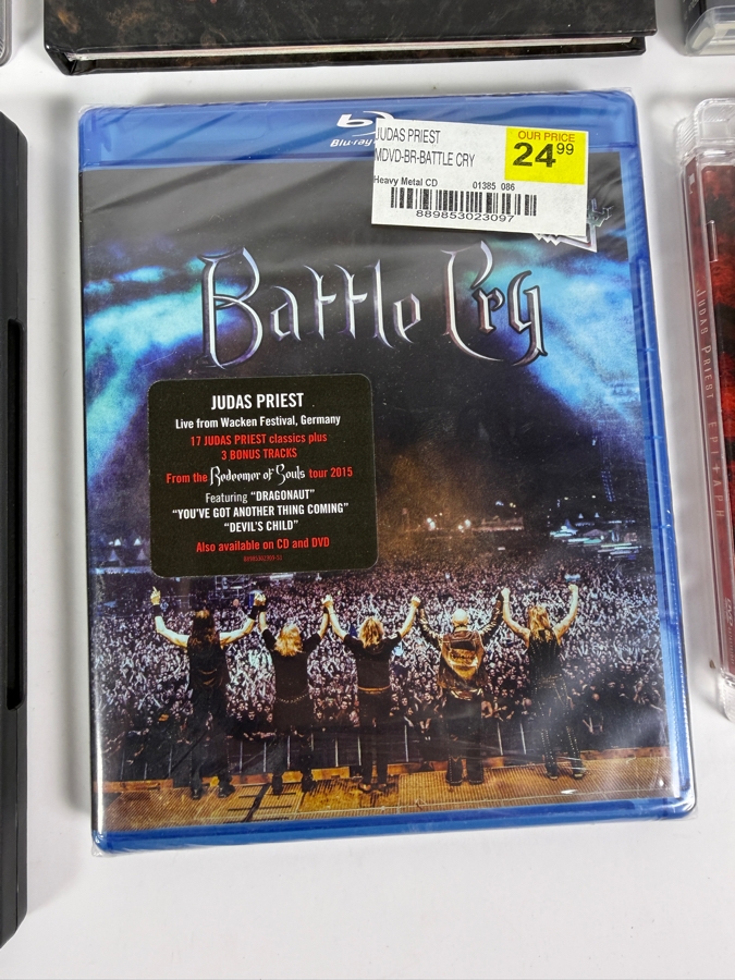 Lot Of 6 Heavy Metal Music Concert DVDs Blu-rays And Deluxe Digibooks Dedicated Entirely To Judas Priest [Photo 5]