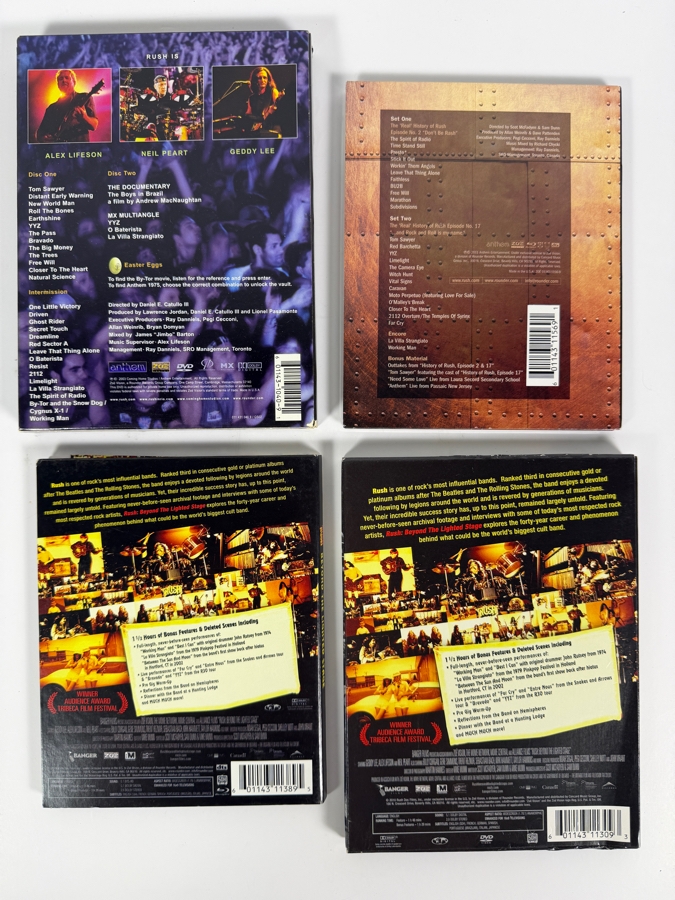 Lot Of 4 Progressive Rock Concert Box Sets DVDs Featuring Rush In Rio Time Machine Live In Cleveland And Two Copies Of Beyond The Lighted Stage [Photo 2]