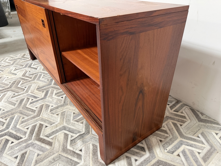Mid Century Modern E. Jakobsen Skive Rosewood and Teak Credenza Sideboard Made in Denmark 71'W X 18.5'D X 30'H [Photo 8]