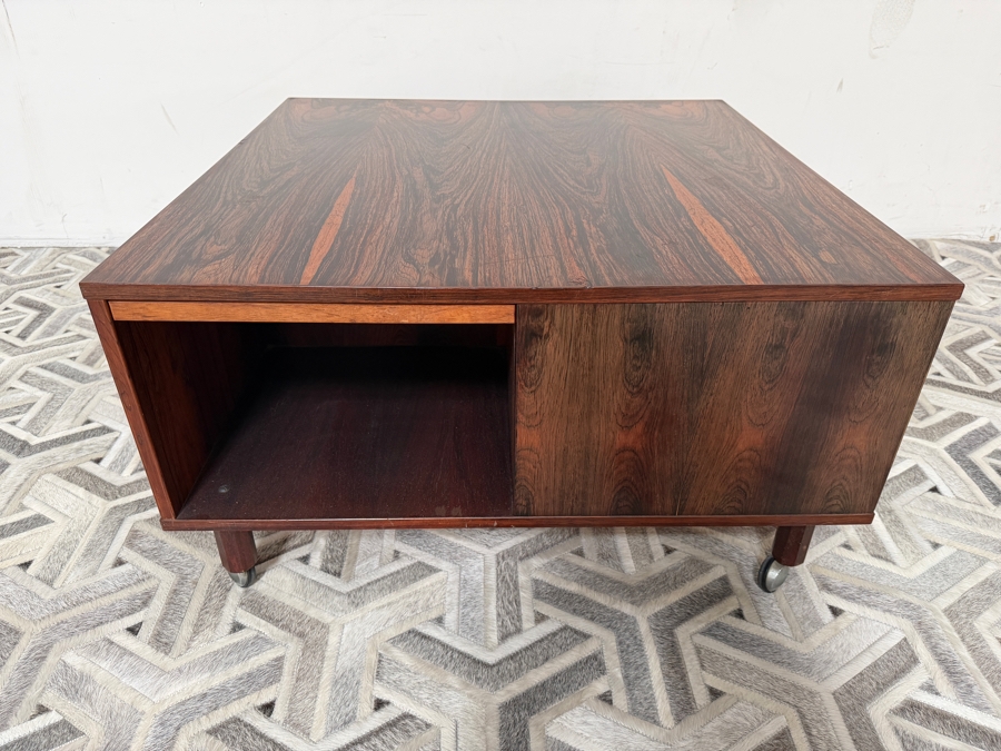 Peter Lovig Nielsen For Dansk Designs Mid Century Brazilian Rosewood Cubus Coffee Table 32'W X 32'D X 18'H [Photo 12]