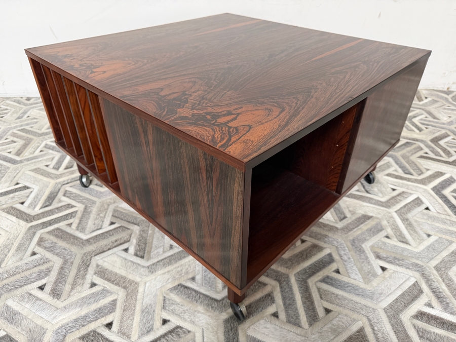 Peter Lovig Nielsen For Dansk Designs Mid Century Brazilian Rosewood Cubus Coffee Table 32'W X 32'D X 18'H [Photo 5]