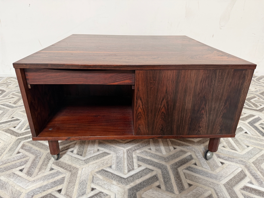 Peter Lovig Nielsen For Dansk Designs Mid Century Brazilian Rosewood Cubus Coffee Table 32'W X 32'D X 18'H [Photo 8]