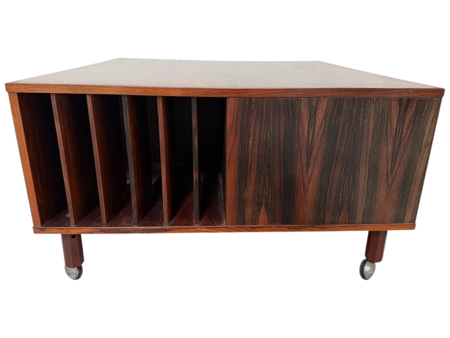 Peter Lovig Nielsen For Dansk Designs Mid Century Brazilian Rosewood Cubus Coffee Table 32'W X 32'D X 18'H