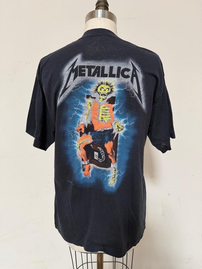  Vintage 1987 Metallica 'Ride the Lightning' T-shirt XL [Photo 2]