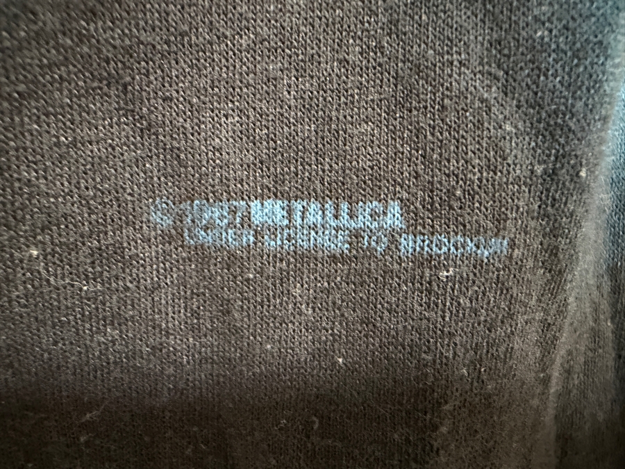  Vintage 1987 Metallica 'Ride the Lightning' T-shirt XL [Photo 3]