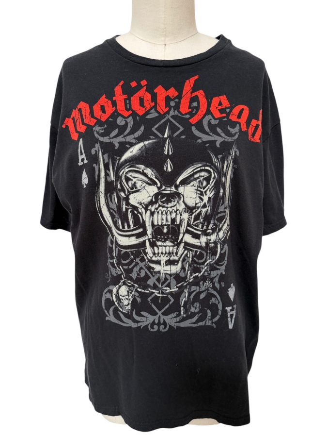 Officially Licensed Motörhead 'Playing Cards' Graphic T-shirt XL