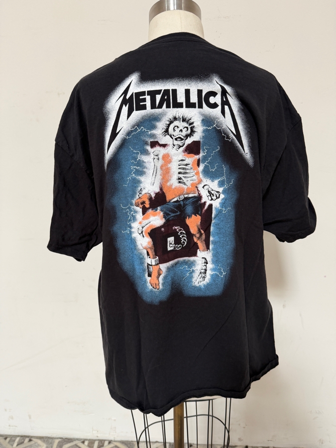 Vintage 2007 Metallica 'Ride the Lightning' Black Band T-shirt XL [Photo 4]