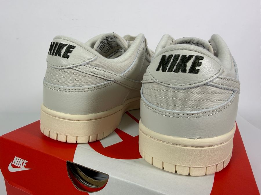 Nike Dunk Low Premium Light Orewood Brown Canvas Leather Sneakers With Original Box Size 11 Mens [Photo 6]