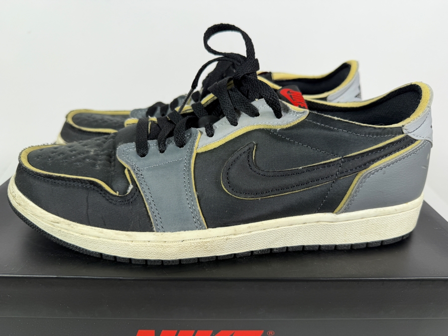 Air Jordan 1 Retro Low OG EX Black Smoke Grey Deconstructed Sneakers With Original Box Size 11 Mens [Photo 4]