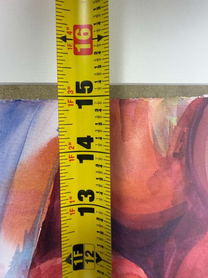 Cherry Sweig Original Watercolor Titled 'Bowl Of Cherries' Dated 2010 15 X 22.5 Framed 22 X 30.5 Retailed $550 [Photo 14]
