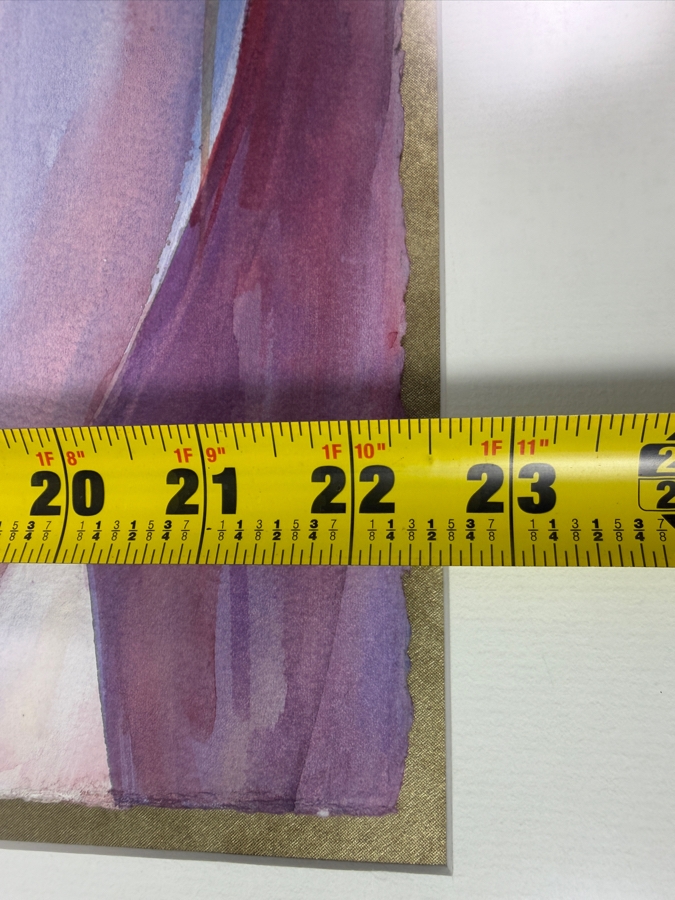Cherry Sweig Original Watercolor Titled 'Bowl Of Cherries' Dated 2010 15 X 22.5 Framed 22 X 30.5 Retailed $550 [Photo 15]