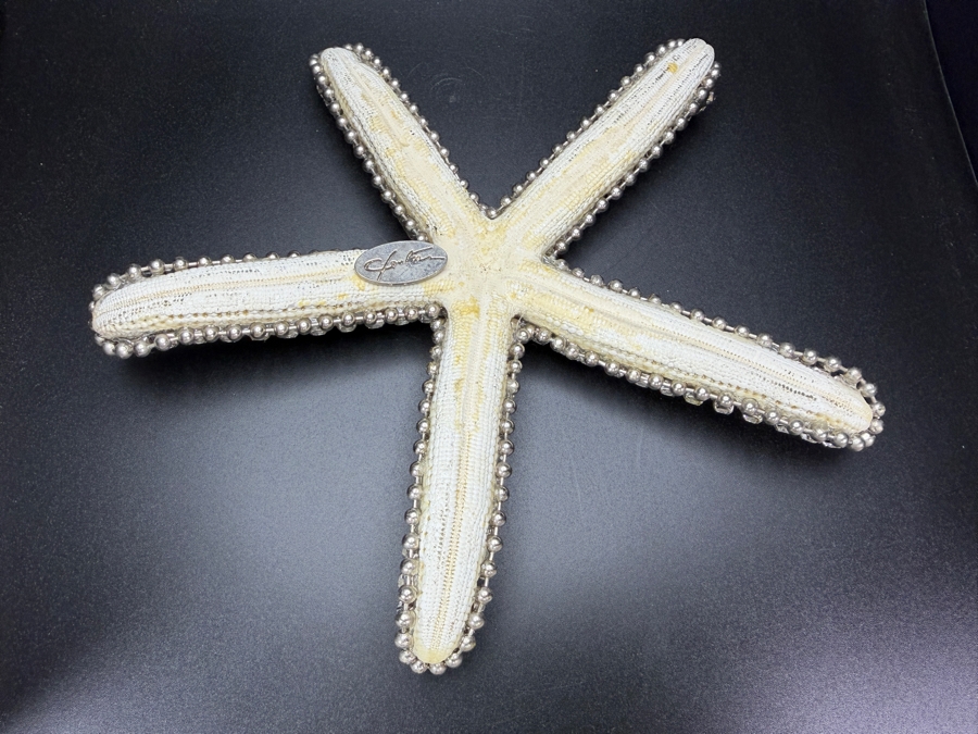Authentic Cloutier Signed Luxury Handcrafted Swarovski Crystal Beaded Large Statement Starfish 7.5' Retails $330 [Photo 8]