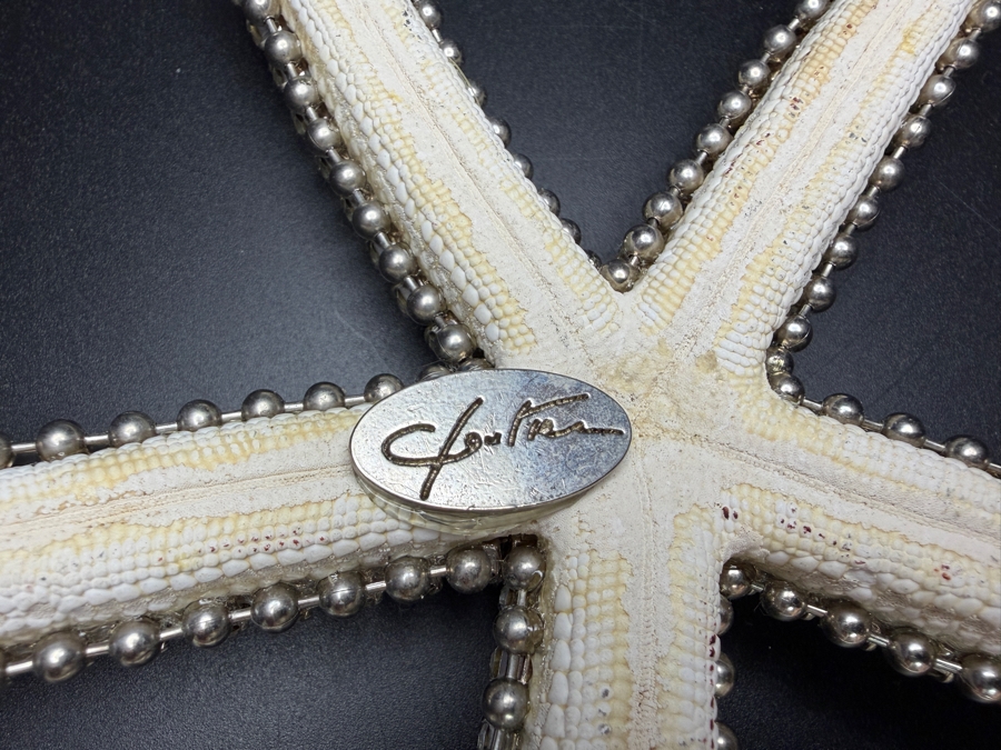 Authentic Cloutier Signed Luxury Handcrafted Swarovski Crystal Beaded Statement Starfish Accent Sculpture 6'L Retails $225 [Photo 7]