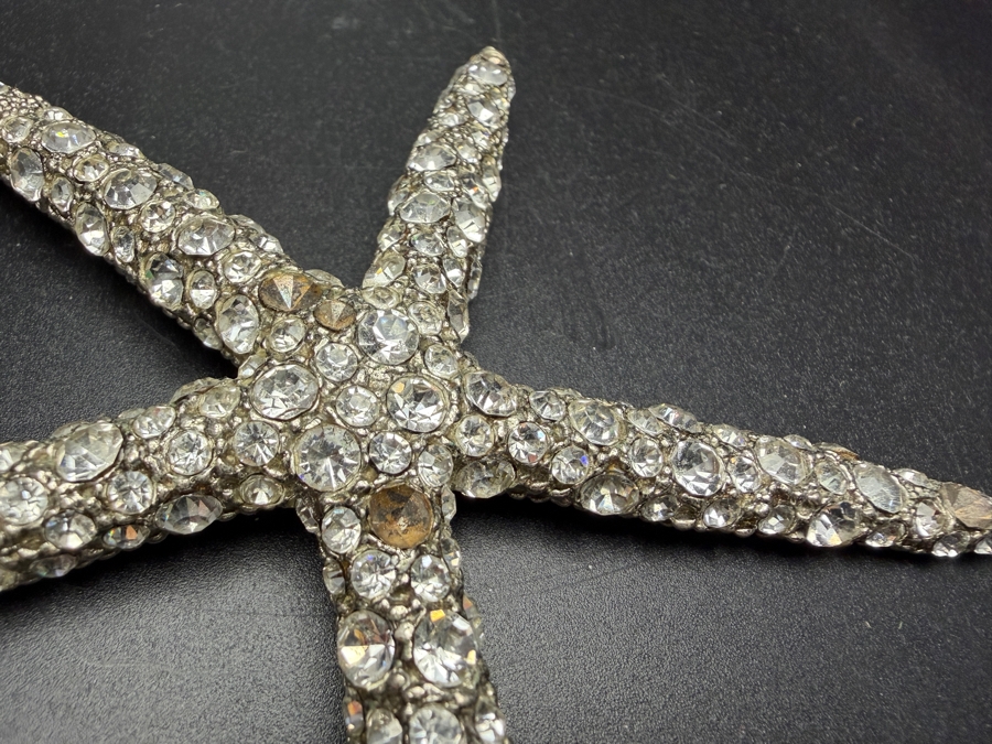 Cloutier Luxury Handcrafted Swarovski Crystal Beaded Authentic Statement Starfish Accent Sculpture 4'L Retails $175 [Photo 4]