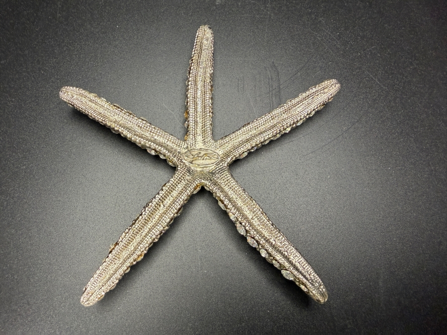 Cloutier Luxury Handcrafted Swarovski Crystal Beaded Authentic Statement Starfish Accent Sculpture 4'L Retails $175 [Photo 5]