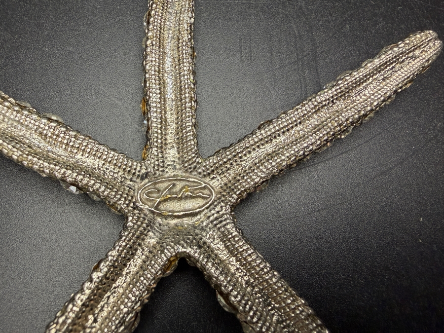Cloutier Luxury Handcrafted Swarovski Crystal Beaded Authentic Statement Starfish Accent Sculpture 4'L Retails $175 [Photo 6]