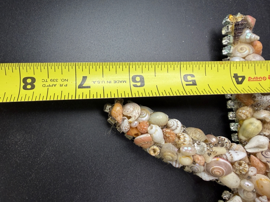 Cloutier Luxury Handcrafted Sea Shell Pearl Swarovski Crystal Mosaic Large Statement Starfish 7'L Retails $500 [Photo 8]