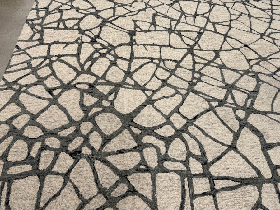 Nikki Chu For Jaipur Living Vera Raska Charcoal Cream 10X14 Hand Tufted Wool Rug VNK09 [Photo 3]