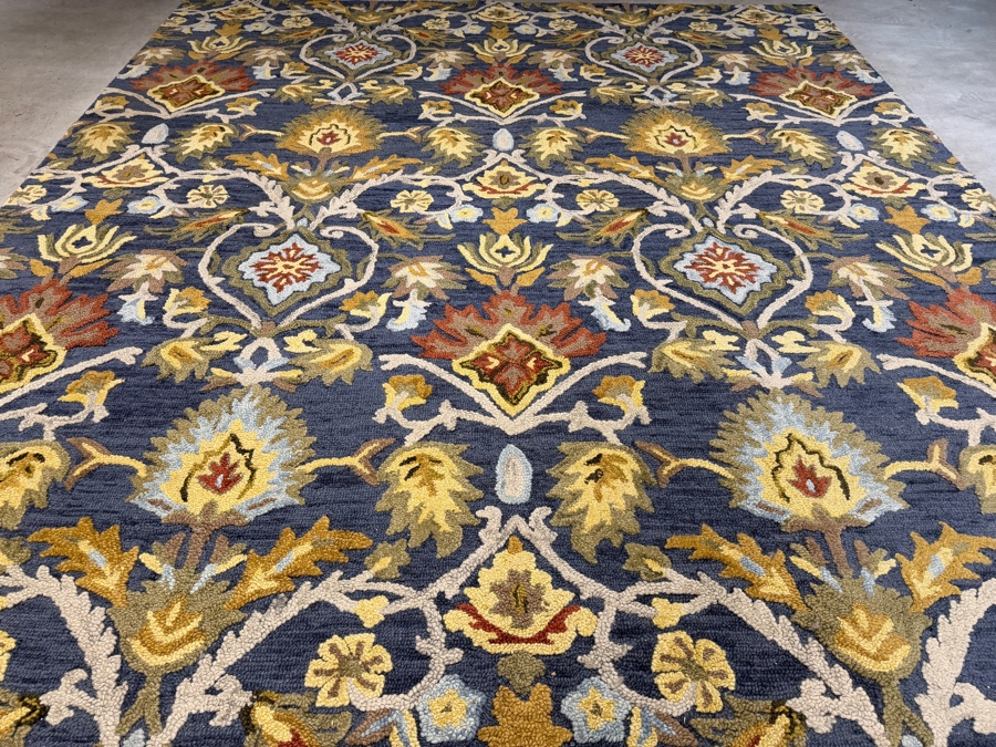 Safavieh Blossom Collection BLM402A Navy Multi Floral Handmade Premium Wool Area Rug 10' X 14' [Photo 3]