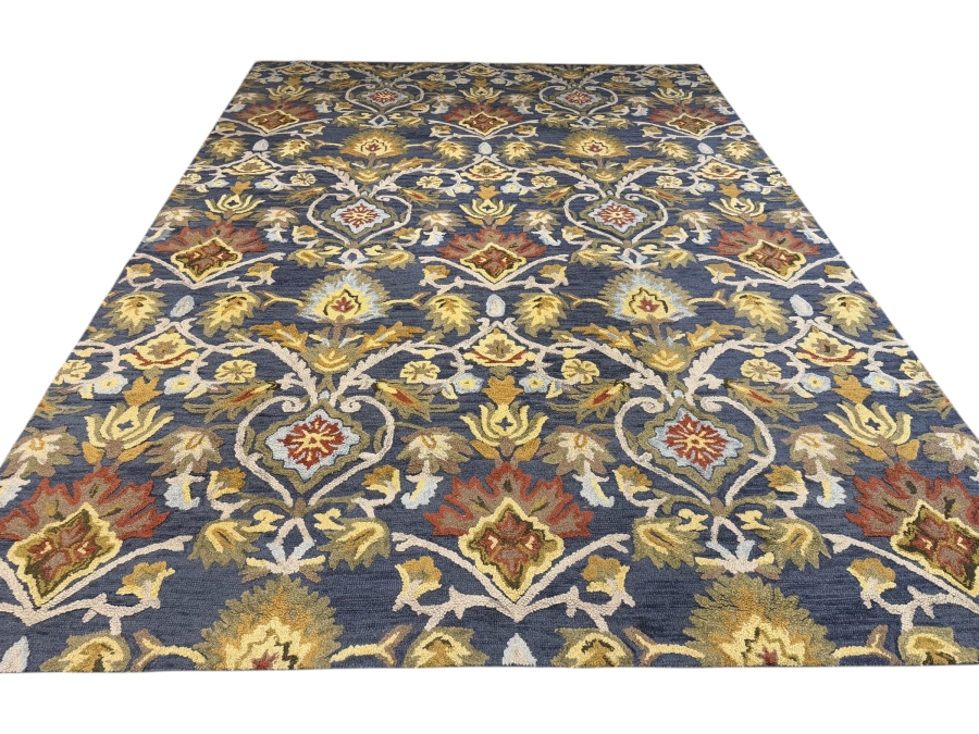 Safavieh Blossom Collection BLM402A Navy Multi Floral Handmade Premium Wool Area Rug 10' X 14'