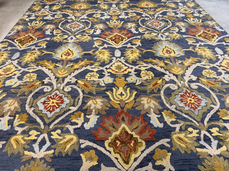 Safavieh Blossom Collection BLM402A Navy Multi Floral Handmade Premium Wool Area Rug 10' X 14' [Photo 2]