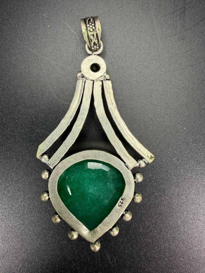 Handcrafted Sterling Silver Pendant with Stones 16g [Photo 7]
