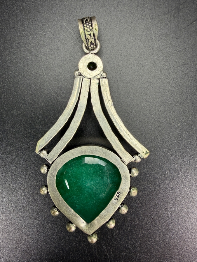 Handcrafted Sterling Silver Pendant with Stones 16g [Photo 6]