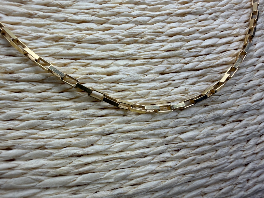 14k Gold Italian 19' Chain Necklace 4.9g $383 Melt Value [Photo 3]